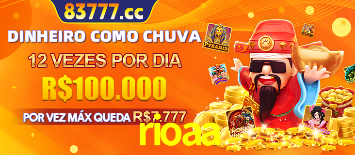 Banner do programa de recompensas Recomende para amigos do rioaa, detalhando os bônus por convidar amigos, com prêmios que chegam a R$288.888.