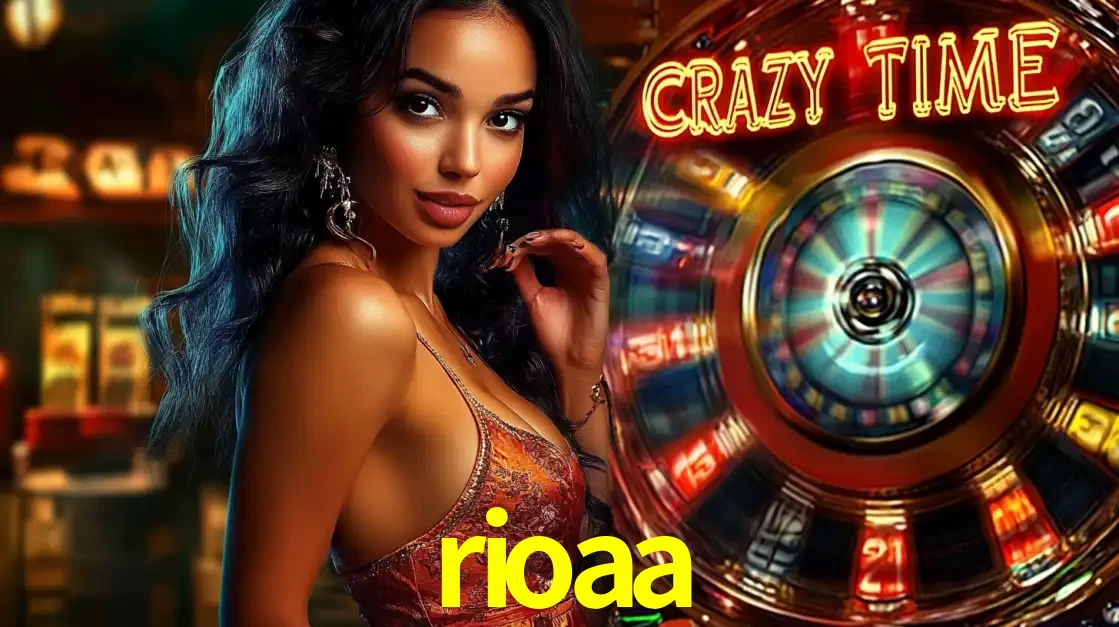 Mulher elegante ao lado da vibrante roda da fortuna do jogo de cassino ao vivo Crazy Time, um dos game shows mais populares e cheios de prêmios do rioaa.